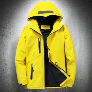 Men's outdoor waterproof jacket, windbreaker, reflective material jackets, rain coat, thin, autumn, 2023 - 200000343